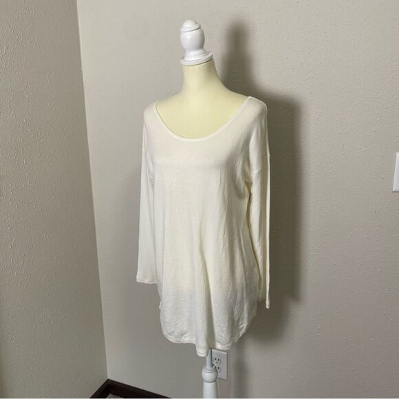 Soft Surroundings Margulies Tunic Sweater In Ivory Pearl Women's Size Small - Picture 4 of 14